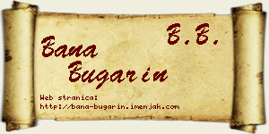 Bana Bugarin vizit kartica